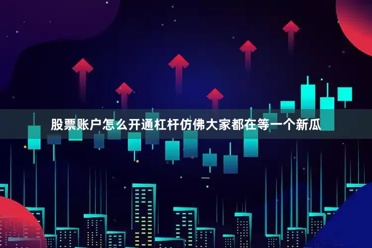 股票账户怎么开通杠杆仿佛大家都在等一个新瓜
